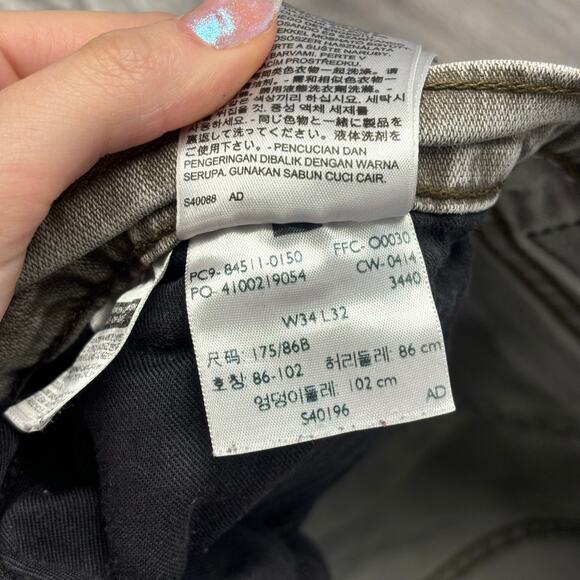 Levis 511 Black Tab Faded Light Wash Muted Tan Mens 32x30 Slim Fit Denim Jeans - Picture 5 of 13